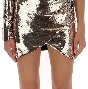 Amen Sequined one-sleeve dress