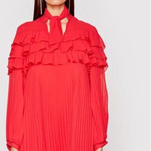 Babylon Sukienka koktajlowa N_E00724 Czerwony Regular Fit