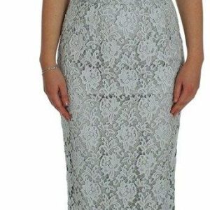 Dolce & Gabbana Floral Lace Sheath Maxi Dress