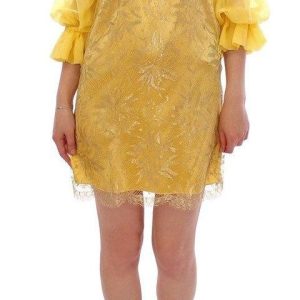 Dolce & Gabbana Koronkowa sukienka mini kryształ