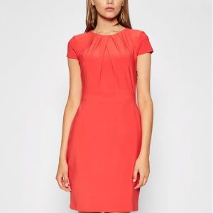 Lauren Ralph Lauren Sukienka koktajlowa 250837438001 Czerwony Regular Fit