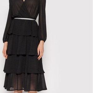 Rinascimento Sukienka koktajlowa CFC0104851003 Czarny Slim Fit