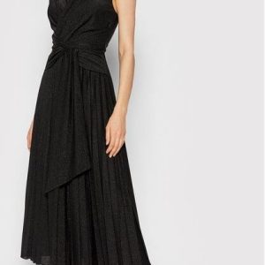 Rinascimento Sukienka wieczorowa CFC0105077003 Czarny Slim Fit