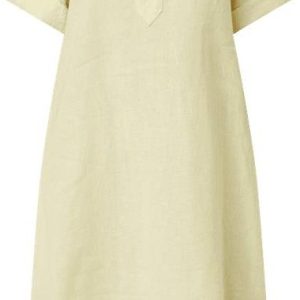 Sukienka lniana z wycięciem w kształcie łezki model ‘Cidelhi’