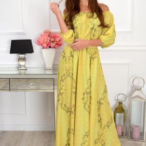 Sukienka maxi California wężowa limonka Rozmiar: XS/S