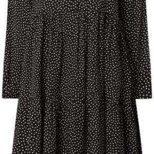 Sukienka z krepy ze wzorem w kropki model ‘Lipe’