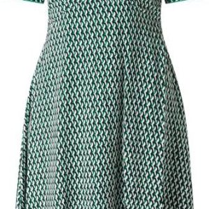 Sukienka z wiskozy z graficznym wzorem