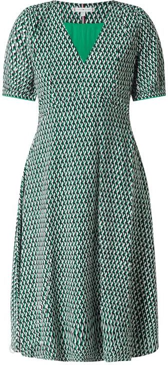 Sukienka z wiskozy z graficznym wzorem